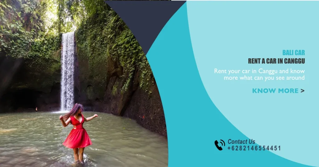 Bali Car rental in Canggu to explore tibumana waterfall