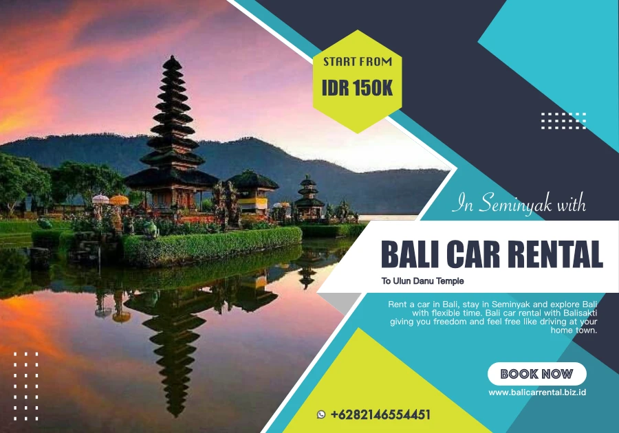 Visit ulun Danu Temple with Bali Car Rental