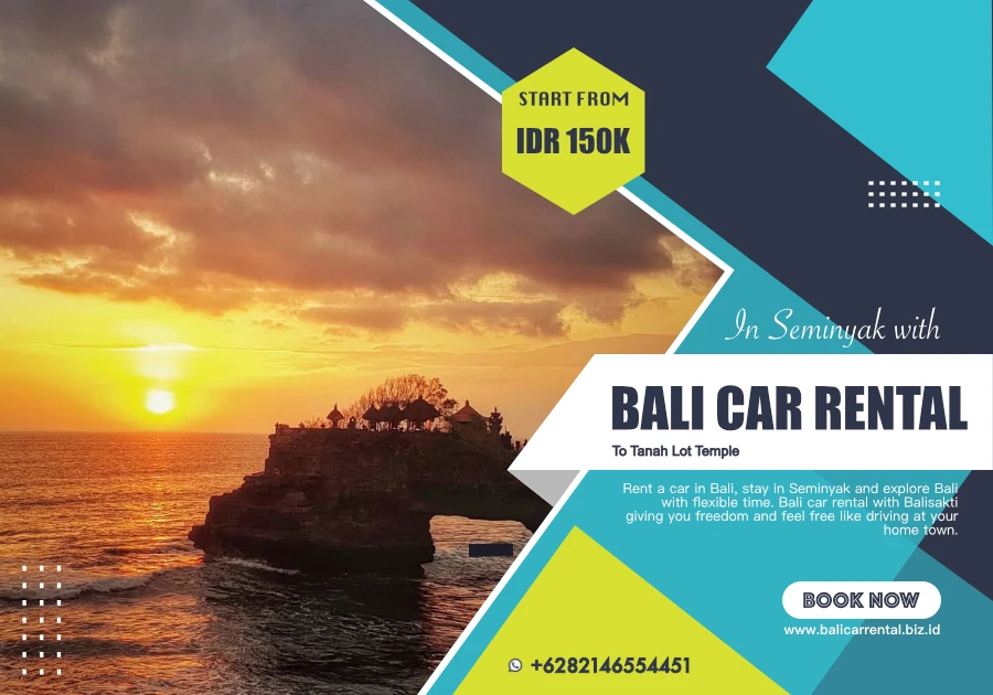visit Tanah lot temple with Bali car rental